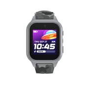 iTech Jr. 4 Kids Boys' Smartwatch with Camera, Audiobooks, and Games – Gray Case with Gray-Brown Camo Strap