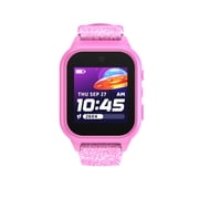 iTech Jr. 4 Kids Girls' Smartwatch with Camera, Audiobooks, and Games – Pink Case with Pink Glitter Strap
