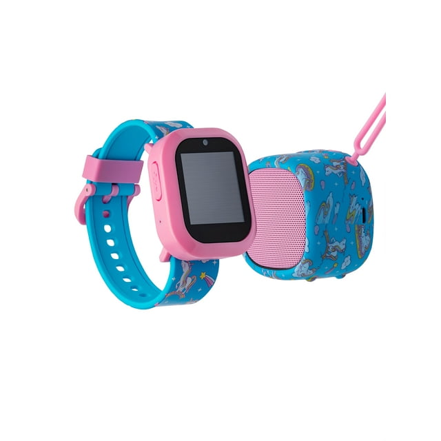 iTech Jr Kids Boys Girls Unicorn Smartwatch and Bluetooth Speaker