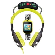 iTech Junior Children's Boys Headphones & Smartwatch Set - Green Mission Control