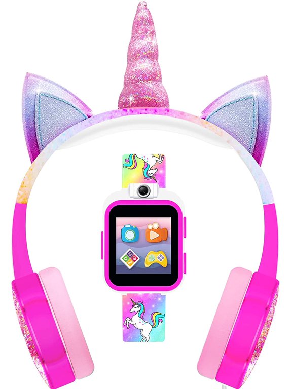 Girls Headphones & Smartwatch - Rainbow Unicorn