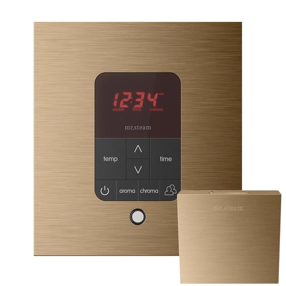 iTempo Plus Square Steam Shower Control in Brushed Bronze