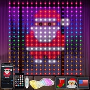 iToolMax Curtain Lights Plug in, 400 LED Smart Curtain Lights 6.6 x 6.6ft with APP & Remote, Music Sync Programmable Window Hanging Light Dynamic DIY for Indoor Outdoor Bedroom Backdrop Decor