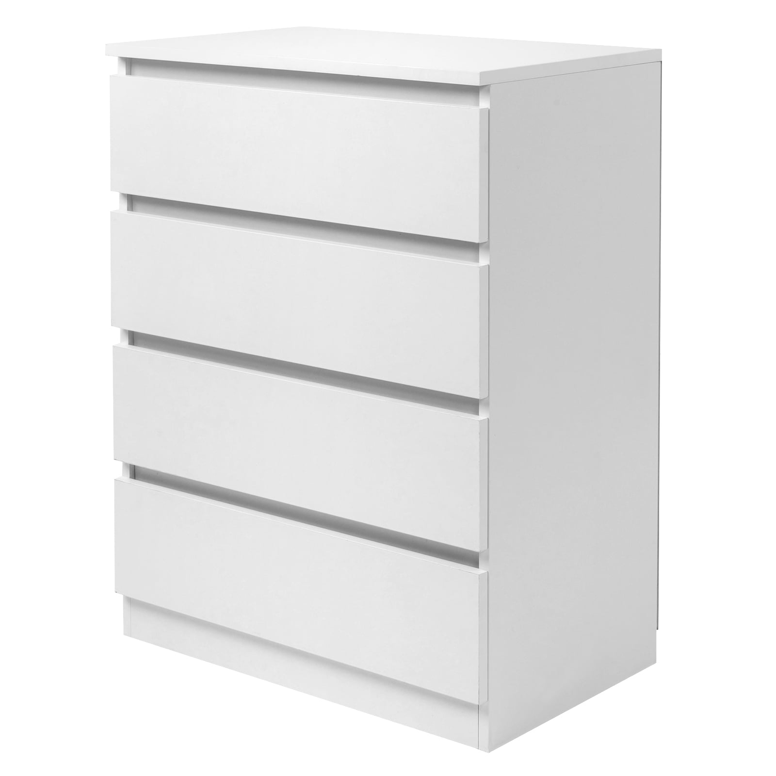 iTopRoad Modern 4Drawer Dresser, White Storage Organizer for