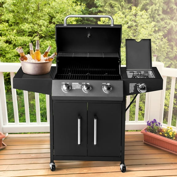 iTopRoad Grill Propane Gas Grill with Stove 46000 BTU for Outdoor