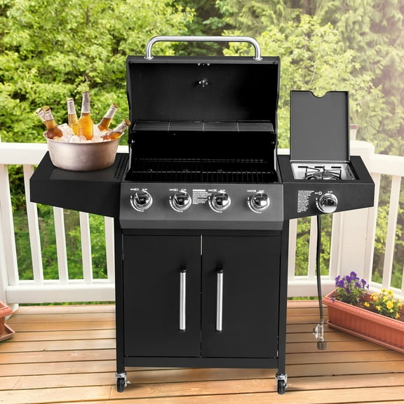 iTopRoad Grill Propane Gas Grill with Stove 58000 BTU for Outdoor