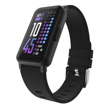 iTouch Active 4 Unisex Adult Smartwatch Fitness Tracker, Black