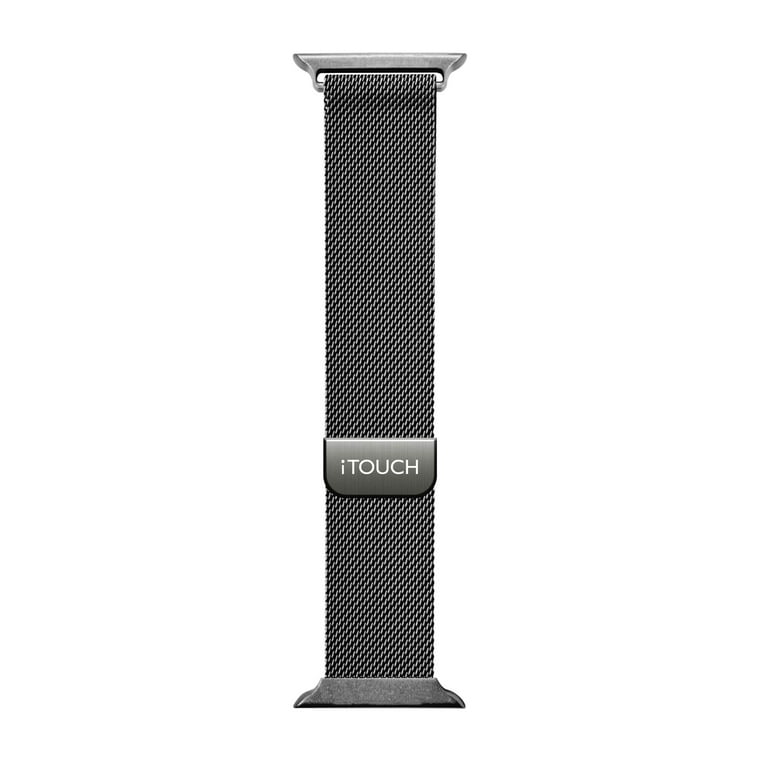 iTouch Air 3 40mm Sport 3 Unisex Extra Interchangeable Metal Strap Black Mesh Walmart