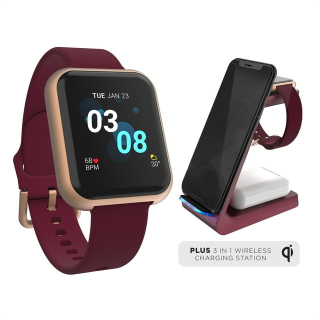 iTouch Air 3 Smartwatch Fitness Tracker with 3in1 Wireless Charging
