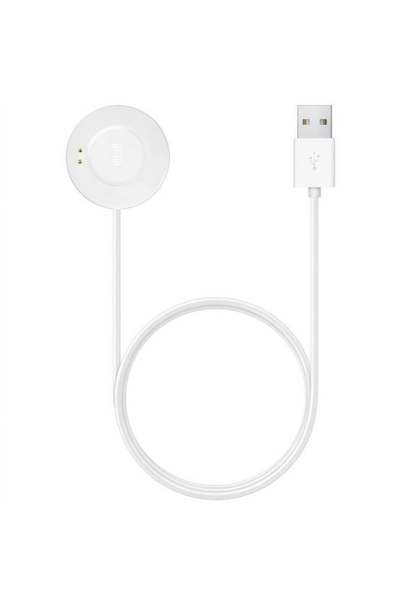 Air 3 & Sport 3 Smartwatch Replacement USB Charger Cable, 5 feet (White)