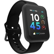iTouch Air 4 Smartwatch, 46mm Black Case with Black Silicone Band
