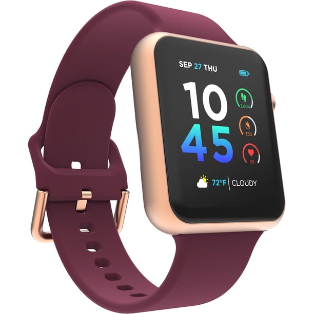 iTouch Air 4 Smartwatch: Rose Gold Case With Marlot Silicone  display picture 3