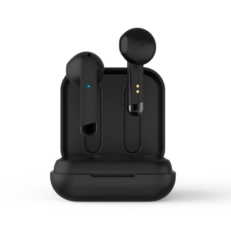 iTouch Amp Plus True Wireless Bluetooth Earbuds w Wireless Charging Pads Black Gunmetal