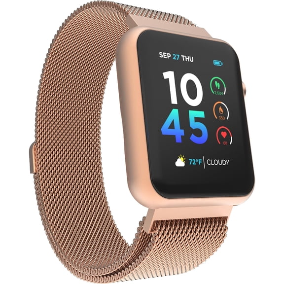 iTouch Cellular 41mm Rose Gold Mesh Case with Rose Gold Strap Band
