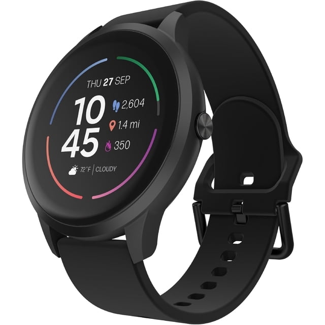 iTouch Sport 4 Smartwatch: Black Case With Black Strap