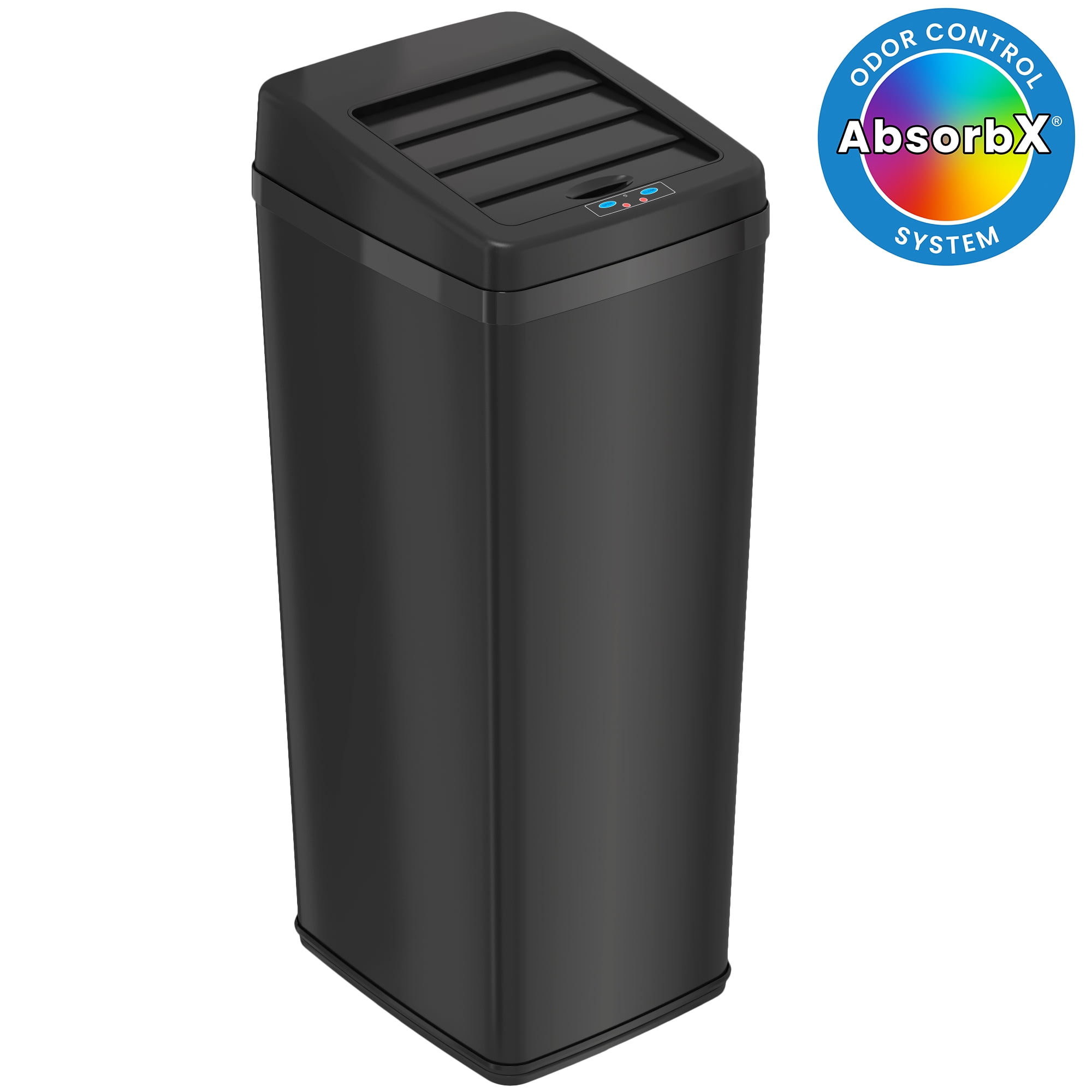 iTouchless 14 Gallon Sliding Lid Automatic Sensor Trash Can with