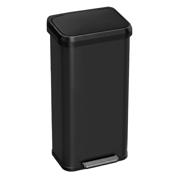 iTouchless 20 Gal SoftStep Stainless Steel Step Kitchen Trash Can with AbsorbX Odor Filter