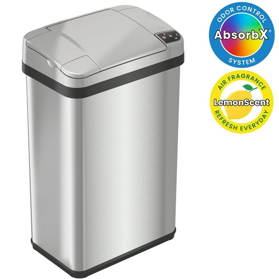 iTouchless 4-Gal Multifunction Sensor Trash Can, Stainless Steel