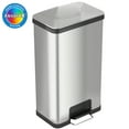 thumbnail image 1 of iTouchless AirStep 18 Gallon Step-On Kitchen Stainless Steel Trash Can, 1 of 8