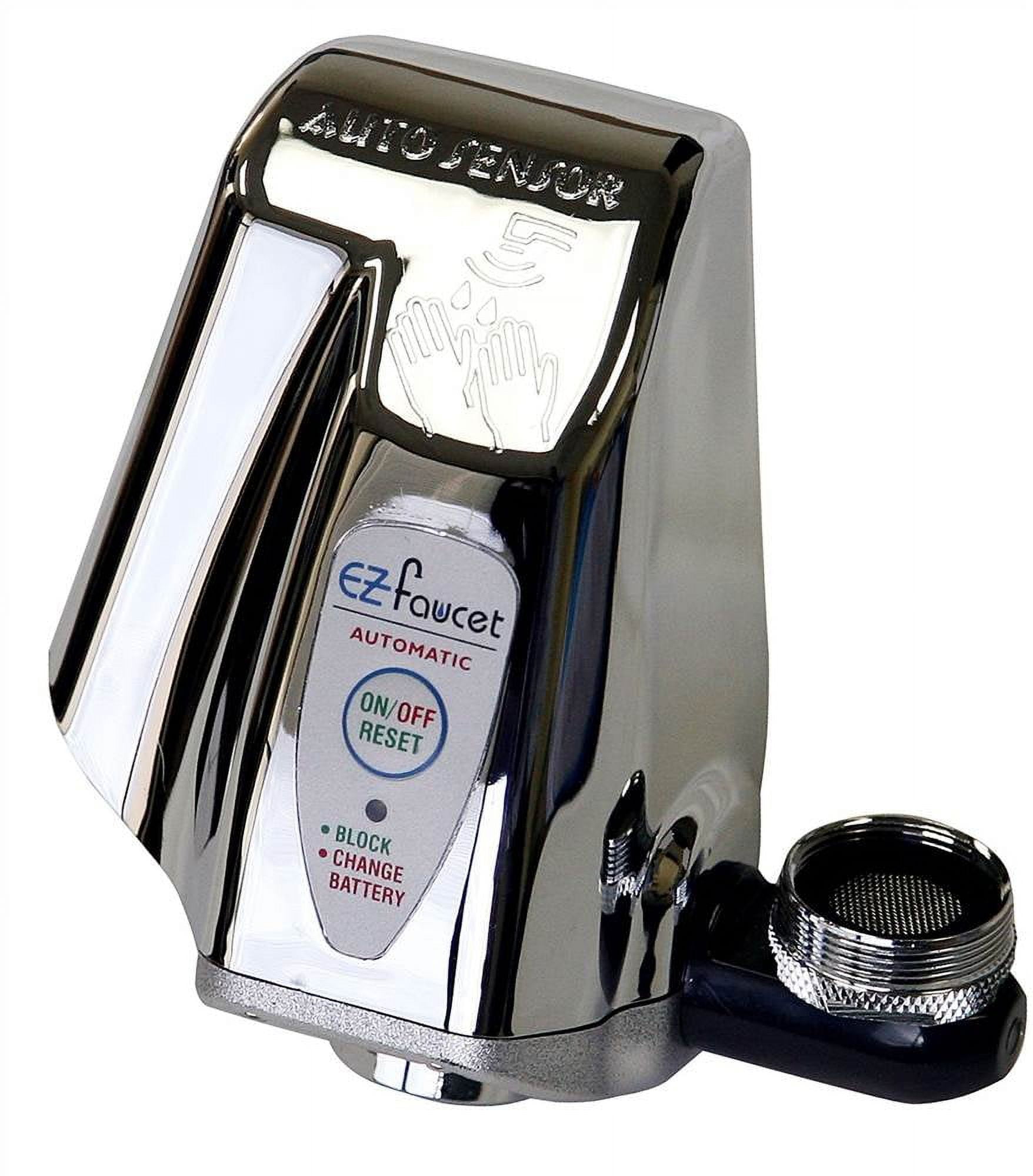 Chrome Automatic Touch-Free Faucet Adapter for Bathroom and Kitchen