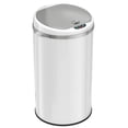 thumbnail image 1 of iTouchless Stainless Steel Sensor Trash Can w/AbsorbX Odor Control White 8 Gal MT08RW, 1 of 7