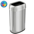 thumbnail image 1 of iTouchless Dual-Deodorizer Stainless Steel Trash Can 16 gal. Brushed Steel (OL16STV), 1 of 7