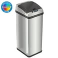 thumbnail image 1 of iTouchless IT13RX 13 Gallon Touchless Kitchen Garbage Trash Can, Stainless Steel, 1 of 7