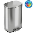 thumbnail image 1 of iTouchless SoftStep 13.2 Gallon Step Pedal Garbage Can, Stainless Steel, 50 Liter, Kitchen Trash Bin, 1 of 6