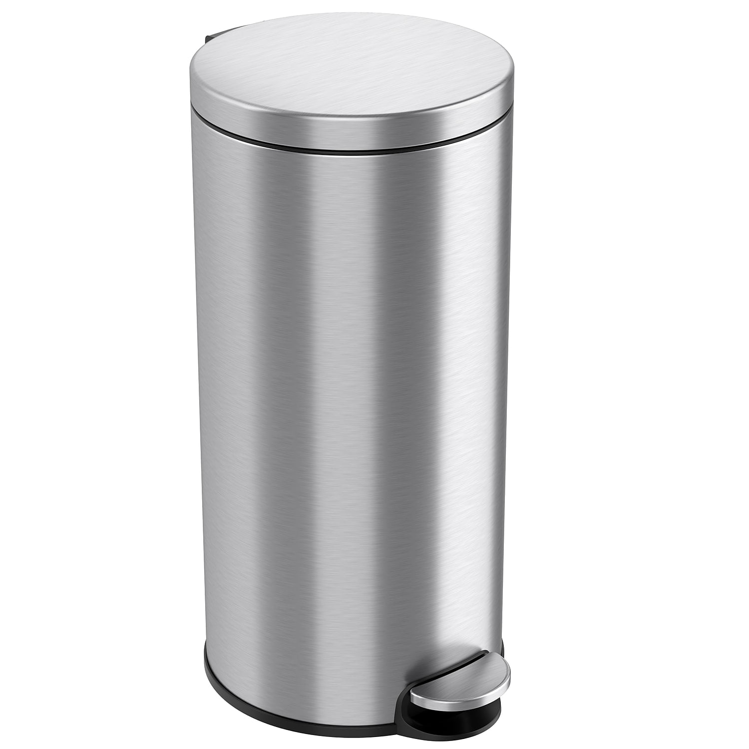 Brushed Stainless Steel 8 Gallon Step Pedal Trash Can