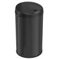 thumbnail image 1 of iTouchless Stainless Steel Sensor Trash Can w/AbsorbX Odor Control Black 8 Gal MT08RB, 1 of 7