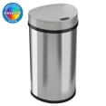 thumbnail image 1 of iTouchless Stainless Steel Sensor Trash Can with AbsorbX Odor Control 13 gallon Silver IT13HX, 1 of 7