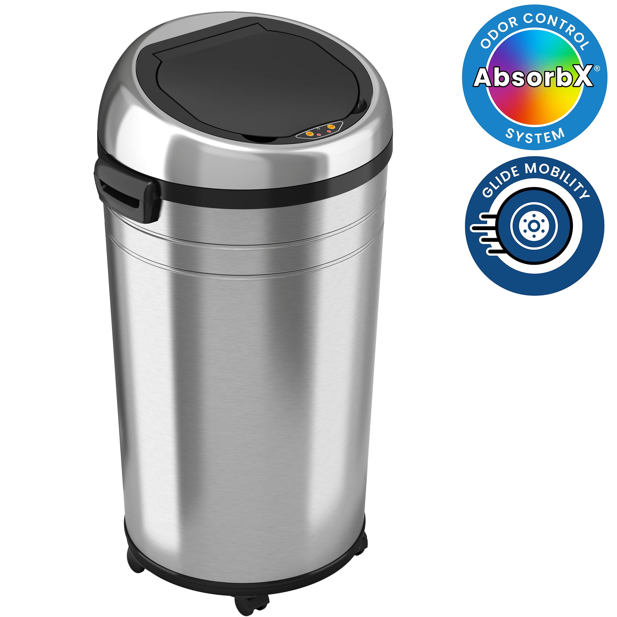 iTouchless 23 Gallon Sensor Trash Can, Stainless Steel with Odor Filter