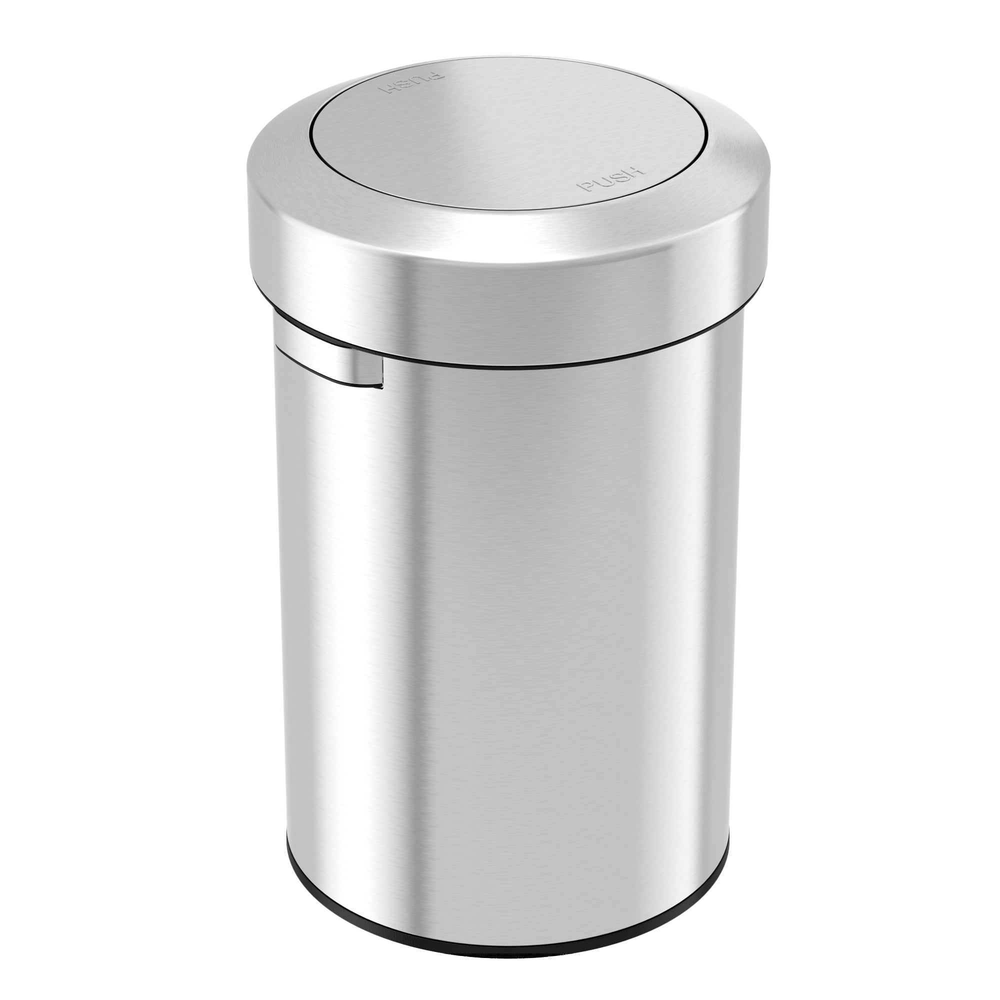 iTouchless Titan 17 Gallon Swing Open Trash Can, Stainless Steel Self-Balance Flip Top Lid Commercial Grade 64 Liter Garbage Can is Perfect for Kitchen, Home, Office, Business, Restaurant, Restroom