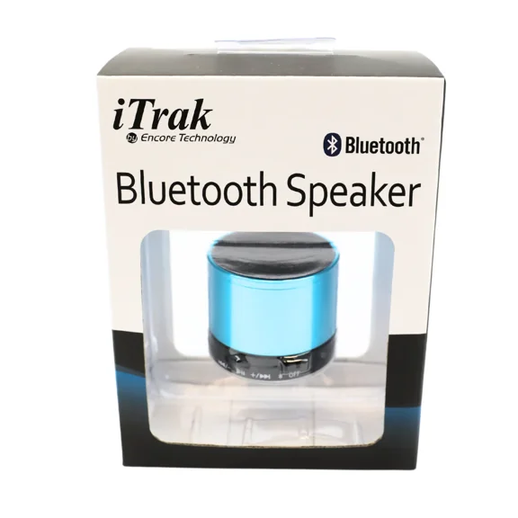 iTrak Bluetooth Mini Speaker, 1 Count, BLUE