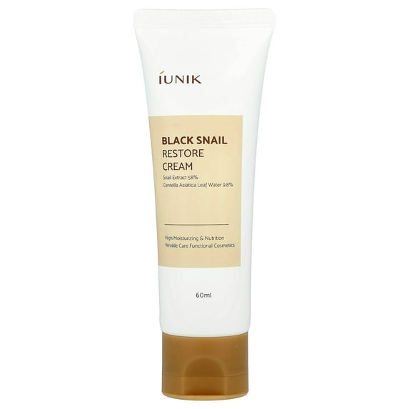 iUNIK Black Snail Restore Cream, 2.02 fl oz (60 ml)