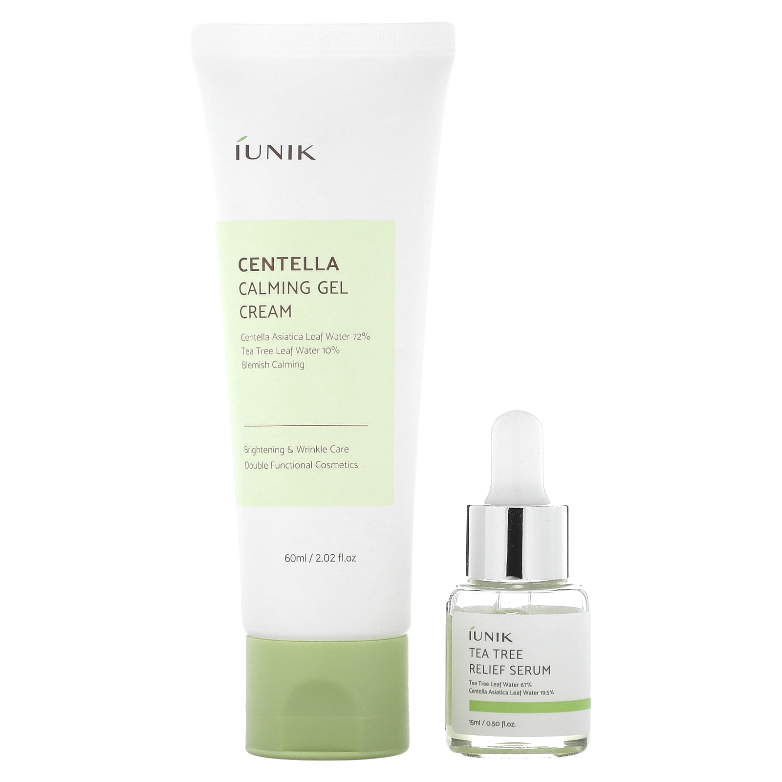 iUNIK Centella Edition Skincare Cream & Mini Serum Set - Set