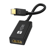 iVANKY 4K@60Hz Active Mini DP to HDMI Adapter, Thunderbolt 1/2 compatible, 0.24m/0.65ft ultra-slim design, for MacBook Air/Pro, Surface Pro/Dock/Book, monitors and projectors