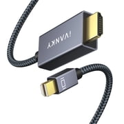 iVANKY 6FT Mini DisplayPort to HDMI cable, supports 4K@30Hz & Thunderbolt. Features aluminum shell, braided design and premium chip. Compatible with MacBook Air/Pro, Surface Pro/Dock
