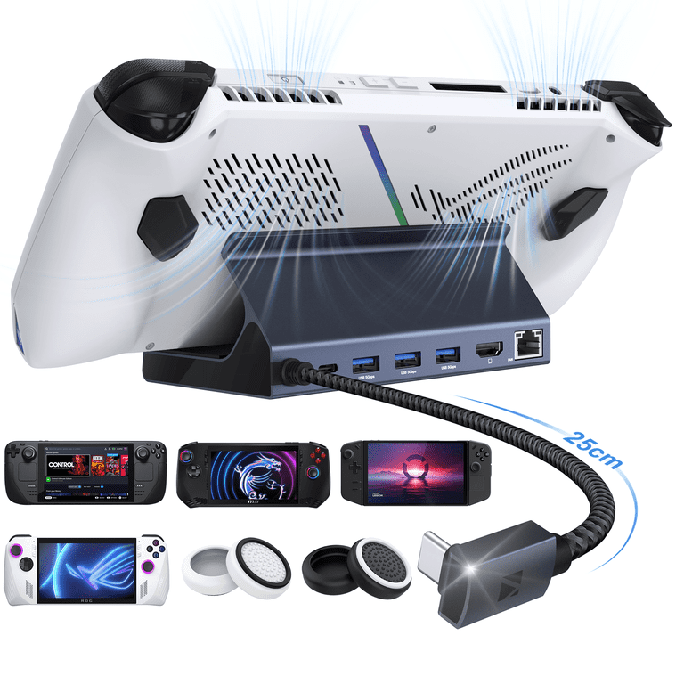 iVANKY 8-in-1 Docking Station for Valve Steam Deck OLED, ASUS ROG