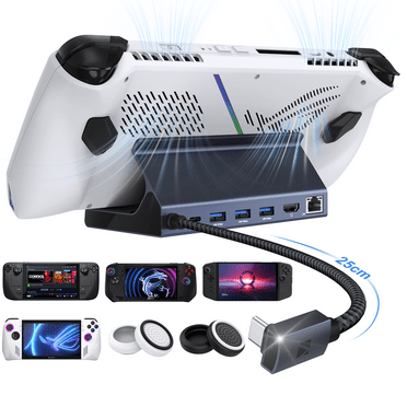 iVANKY 8-in-1 Docking Station for Valve Steam Deck OLED/ASUS ROG Ally/Lenovo Legion Go/MSI Claw
