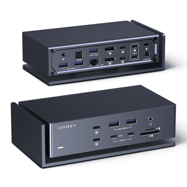 iVANKY FusionDock Max 1 20-in-1 Quad 6K@60Hz USB-C Hub for MacBook