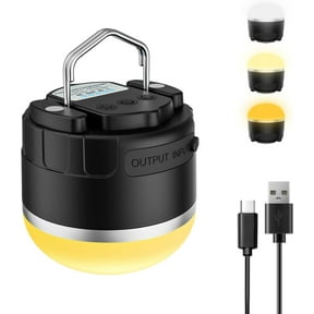 iVAOOZE LED Camping Lantern Rechargeable, LED Tent Light, 5-level Brightness & 2 Light Modes 4000mAh Power Bank, Camp Lantern For Equipment Charging, Life Saving, Camping, Hiking, Fishing, Hurricane