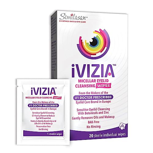 iVIZIA Eyelid Cleansing Wipes for Sensitive Eyelid Cleansing