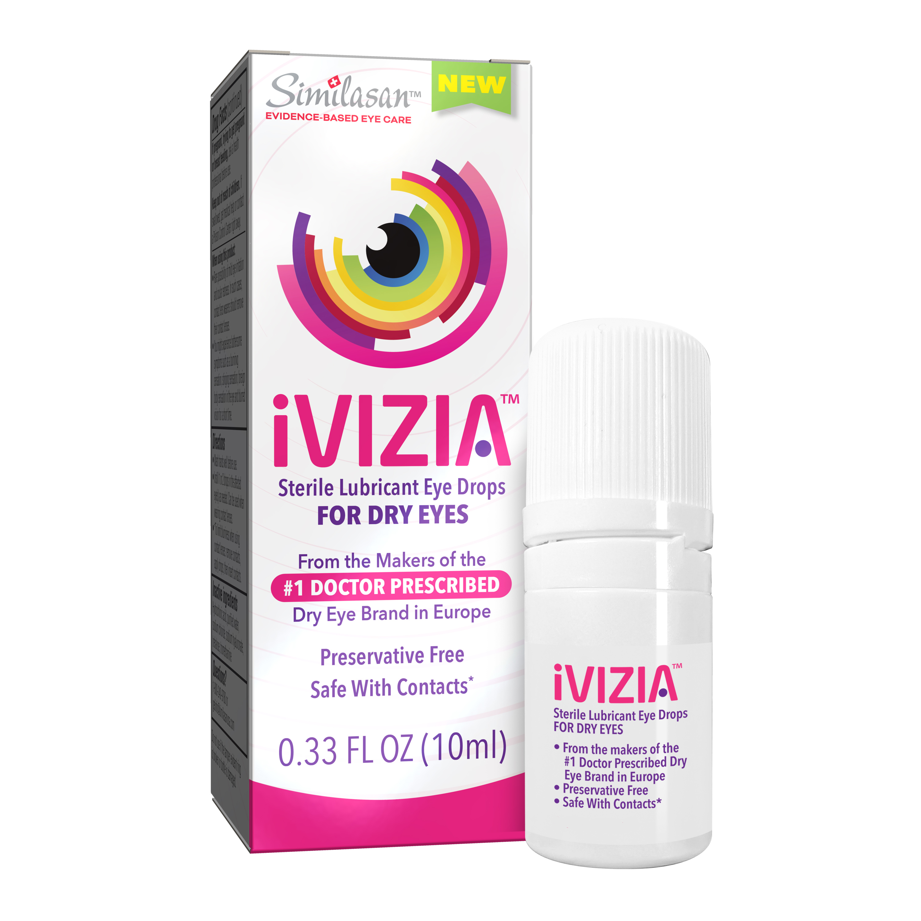 iVIZIA Sterile Lubricant Eye Drops for Dry Eyes, PreservativeFree