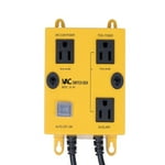 Mr.baby iVac Automatic Yellow Dust Collection Switch - Push Button Actuator - 1-way Circuit - IP54 Rated