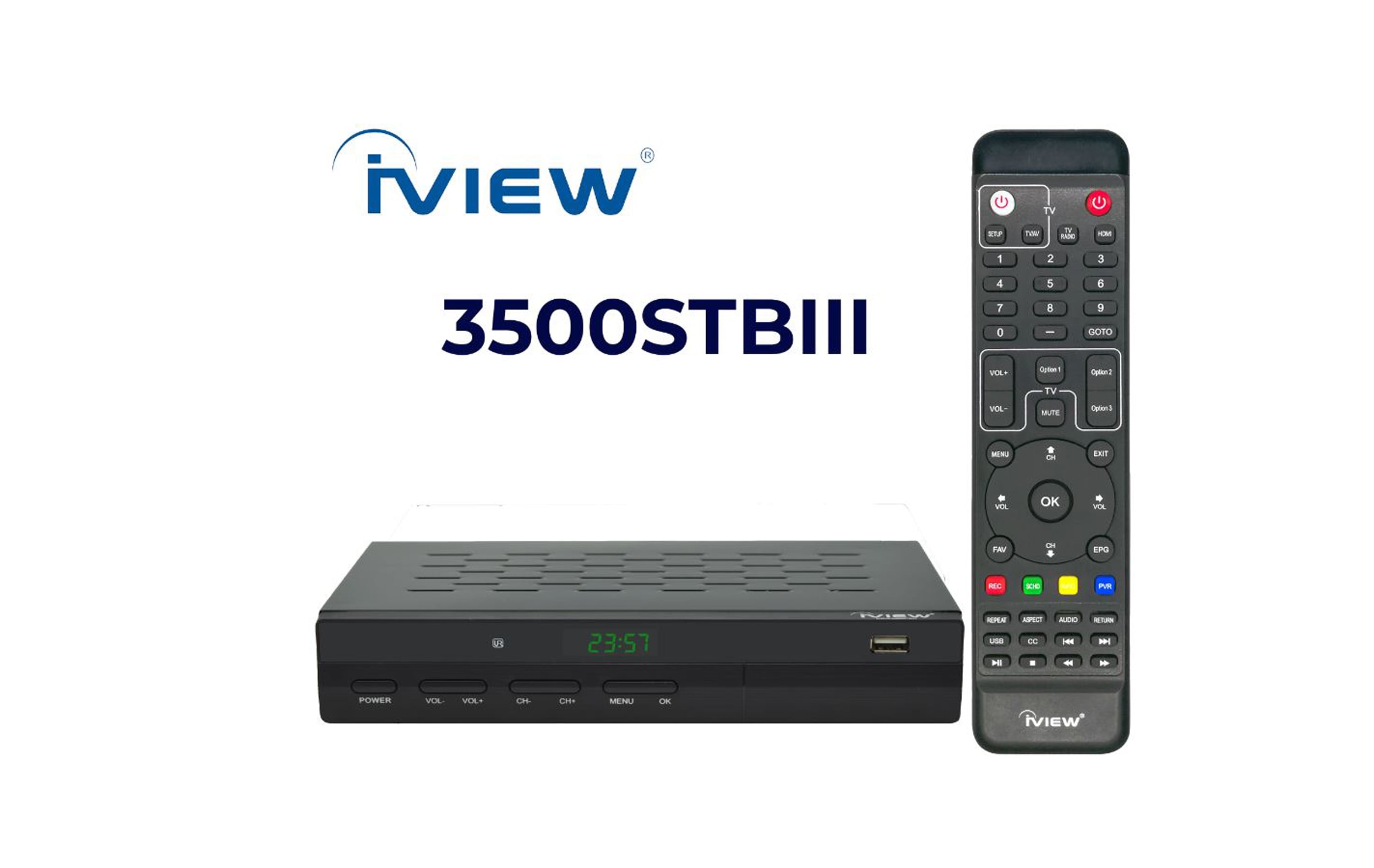iView 3500STBIII MultiFunction OTA/QAM Digital Converter Box