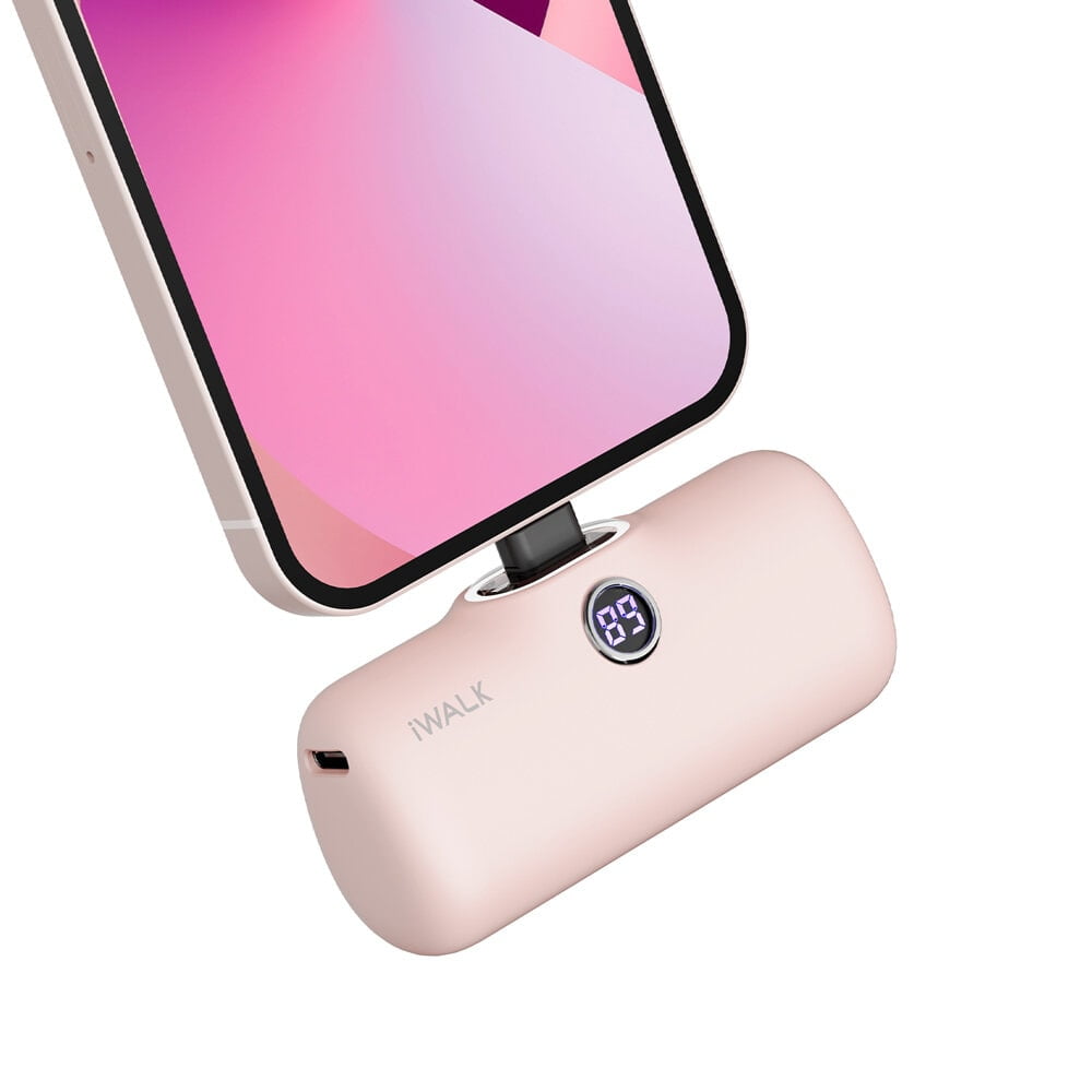 Portable Charger Mini Power Bank PowerCore 2800mAh Wireless Compatible with  iPhone X/XR/12,13,14 series- Pink