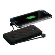 iWalk Extreme Duo 3000 - Power bank - 3000 mAh - 1 A - 2 output connectors Lightning, Micro-USB Type B - black