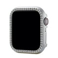 thumbnail image 1 of for iWatch Series 3/2/1 38mm Bumper Bling Case, Glitter Diamond Rhinestone Aluminum Plating Protective Frame Cover for Apple Watch Accessories 38mm Women Girls, Silver, 1 of 8