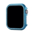 thumbnail image 1 of for iWatch Series 3/2/1 42mm Bumper Bling Case, Glitter Diamond Rhinestone Aluminum Plating Protective Frame Cover for Apple Watch Accessories 42mm Women Girls, Blue, 1 of 8